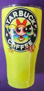 Not Starbucks Cup. Starbucks Stickers Powerpuff Girls - Picture 1 of 7