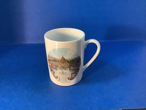 Souvenir Coffee Mug Cup Depicting St. Peter's Basilica in Vatican City, Rome - Picture 1 of 4