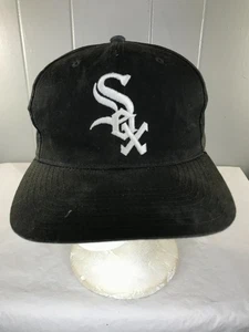 Vintage 90s American Needle Chicago White Sox Plain Logo Snapback Hat Cap Eazy E - Bild 1 von 7