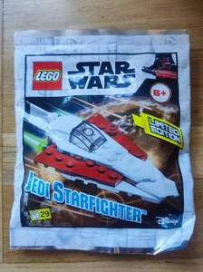 FIGURINE LEGO POLYBAG VAISSEAU STAR WARS foil 912172 JEDI STARFIGHTER ROUGE - Imagen 1 de 1