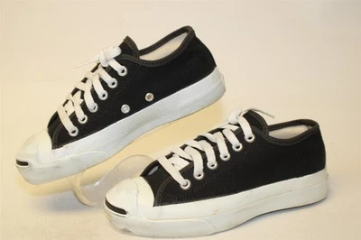 VINTAGE Converse Jack Purcell Canvas USA Made Low Sneaker Men 3 Women 4.5 Shoes - Image 1 of 4