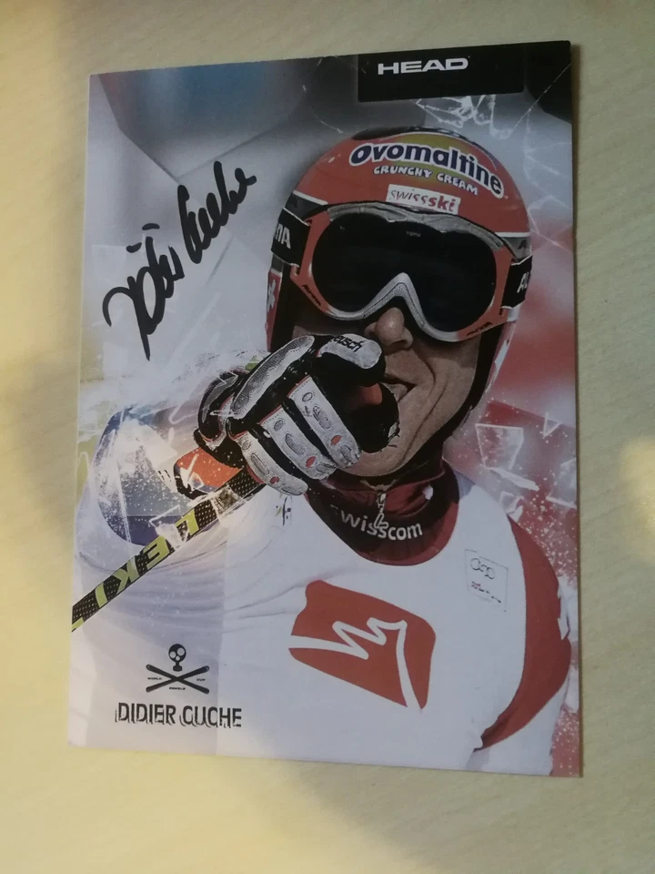 DIDIER CUCHE - SKI ALPIN -  ORIG. AUTOGRAMMKARTE  - IN PERSON!!! - Bild 1 von 1
