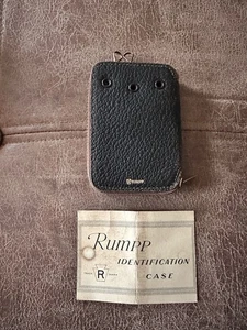 Vintage Rumpp Trade Mark Geldbörse braun mit Karabinerhaken Leder - Bild 1 von 7