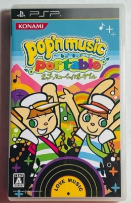 Sony PSP Pop'n Music Portable Japan Import PlayStation Konami beatmania With Box - Image 1 of 3