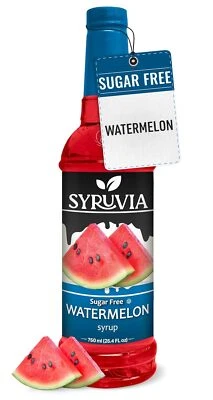 Jarabe de sandía sin azúcar Syruvia 25,4 fl oz, para bebidas, postres y más Foto 1 de 4