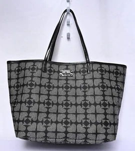 Kate Spade Harmony Pebbled Ace of Spades PVC Tote Bag Women's - Picture 1 of 7