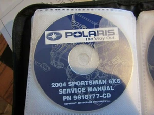 Polaris 2004 Sportsman 6x6 manual de servicio en disco #9918777-CD - Imagen 1 de 1