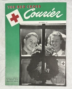 1947 December Red Cross Courier Magazine - Hospital Windows Are Bright w/ Xmas - Picture 1 of 2