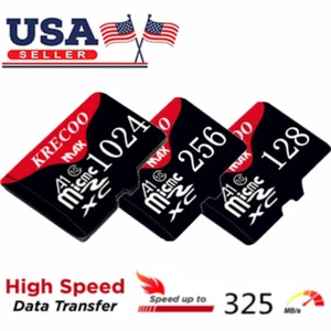 Micro SD Card Ultra Memory 128GB 256GB 1TB TF for Phone Tablet Security Camera - Zdjęcie 1 z 19