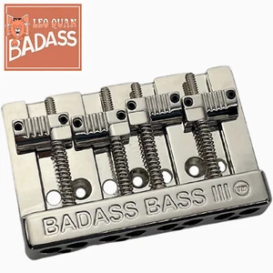 NEW Leo Quan® Badass® Bass III BRIDGE for Fender Precision Jazz GROOVED - NICKEL - Picture 1 of 4