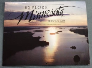 Explore Minnesota Seasons 1989 Minnesota Office of Tourism/Coca Cola Calendar - Picture 1 of 18
