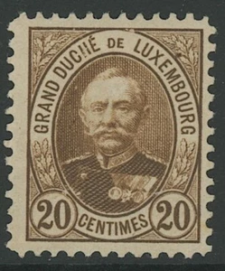 LUXEMBURGO, COMO NUEVO, #62a, OG LH, MARRÓN, GRAN CENTRADO - Imagen 1 de 1