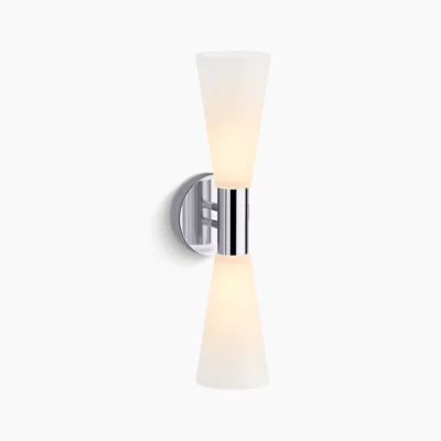 Kohler (ANN SACKS) Midcentury 19" Two Light Wall Sconce, Chrome K-32526-SC02-CPL - Image 1 of 4