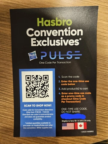 Hasbro Exclusives QR Code SDCC San Diego Comic Con G.i. Joe Classified Chuckles Cover