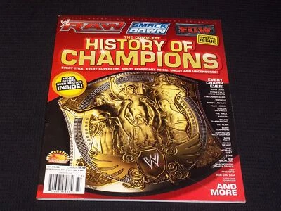 2007 WWF RAW HISTORY OF CHAMPIONS MAGAZINE - EVERY CHAMP EVER COVER - E 2463 - Image 1 of 2