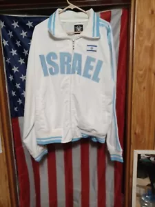 Ghast Track Jacket ISRAEL JEWISH Flag Embroidered XXL Olympic Soccer FUTBOL Rare - Picture 1 of 14