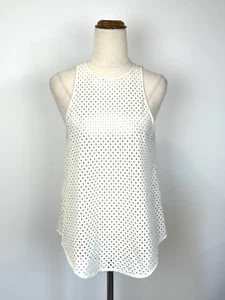 The Fifth Label Womens Top S 8 Ivory Punch Hole Sleeveless Festival Boho Gypsy - Picture 1 of 8