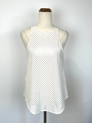 The Fifth Label Womens Top S 8 Ivory Punch Hole Sleeveless Festival Boho Gypsy - Image 1 of 4