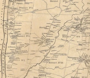 East Windsor Broad Brook Warehouse Point CT 1869  Maps Homeowners Names Shown - Picture 1 of 4