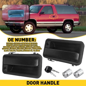 Exterior Front Door Handle w/ Lock Cylinder for Chevrolet 88-94 C1500 GMC K1500 - Picture 1 of 14