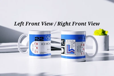 1980 Winter Olympics Miracle on Ice Full Ticket Printed White Coffee Mug 11oz - Image 1 of 3