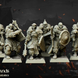 Blackwatch Core Skeleton Fighter Miniatures x5 | D&D DnD | - Imagen 1 de 3