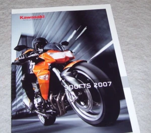 KAWASAKI SPORTS MOTORCYCLE RANGE BROCHURE 2007 E99941-1995 Z1000 Z750 - Picture 1 of 5