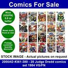 2000AD #361-380 - 20 Judge Dredd comics set 1984 VG/FN