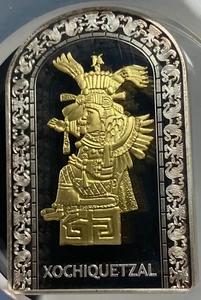 2012 GILT ANDORRA SILVER 10 DENARS XOCHIQUETZAL PANTHEON NGC PF 69 ULTRA CAMEO - Picture 1 of 10