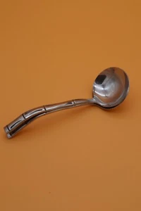 1 Reed & Barton Rebacraft Royal Bamboo Gravy Ladle Stainless Flatware Japan MCM - Picture 1 of 6