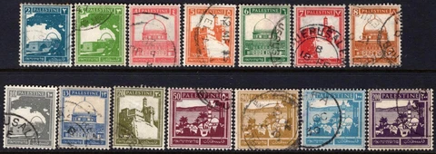 PALESTINE-1927-45 Set To 200m Sg 90-103 FINE USED Cover