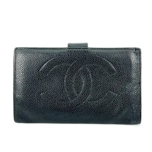 CHANEL lange Geldbörse schwarz Kaviarleder Coco Authentic #289 - Bild 1 von 12
