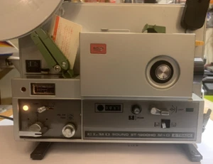 ELMO Sound ST-1200HD M&O 2-TRACK Super 8 Filmprojektor mit Mikrofon & Koffer - Bild 1 von 23