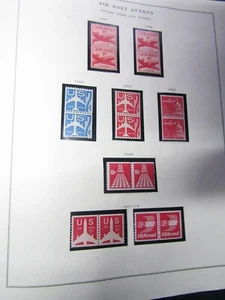 Scott#C37, C41, C52, C61, C65, C73, C82 & C83 Complete Airmail Coil Pairs MNH OG - Picture 1 of 3