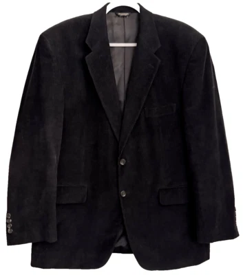 Abrigo/Blazer Deportivo CHAPS RALPH LAUREN Algodón Pana - Para Hombre Talla 44R - Negro Foto 1 de 4