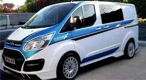 Ford Transit Custom M Sport Graphics Kit Any Logo 24hr Post Decals SWB - Picture 1 of 4