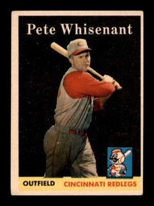 1958 Topps Pete Whisenant #466 Set Break Cincinnati Reds