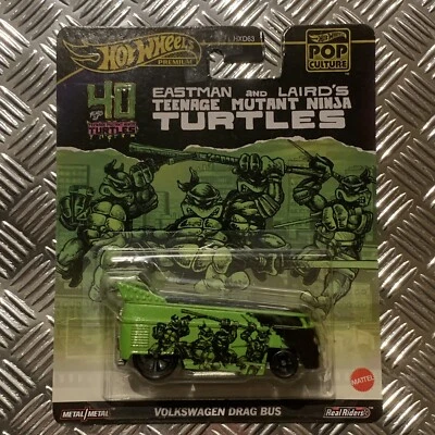 Autobús de arrastre Hot Wheels Premium Volkswagen Cultura Pop Tortugas Ninja 1:64 Foto 1 de 2