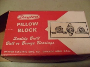 DAYTON PILLOW BLOCK BEARING - 5/8" BORE - FLANGE TYPE - NEW! - Picture 1 of 4