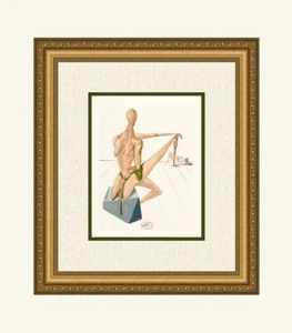 DALI 1960 Original Divine Comedy Woodcut "Judge of the Damned" SIGNED Framed COA - Picture 1 of 4