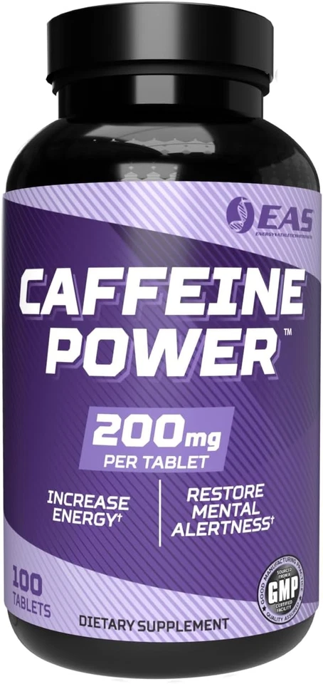 EAS Caffeine Power 200mg | Suplemento de comprimidos | 100 unidades (pacote com 1)  - Imagem 1 de 4
