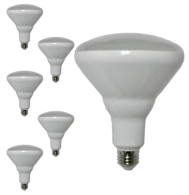 Diodesy BR40 LED Flood Light 15W 1100LM E26 5000K 120V 110° White 6Pk - Image 1 of 2