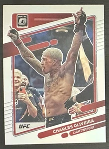 2022 Panini Donruss Optic UFC Charles Oliveira #88 Silver Prizm Holo SP - Picture 1 of 2