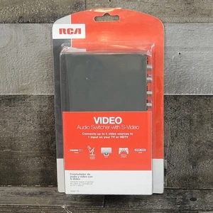 *NUEVO* Conmutador de audio de video RCA con S-Video conecta 4 dispositivos a 1 entrada de TV - Imagen 1 de 7