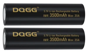 DQGG 18650 Rechargeable Battery 3.7 Volt 3500mAh 2Pcs Large Capacity Batterie... - Picture 1 of 7