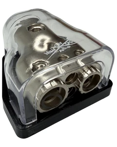 Bloque de distribución 1/0 o 4 ga Entrada 2/4/8 ga Salida con cubierta Sky High Car Audio - Imagen 1 de 10