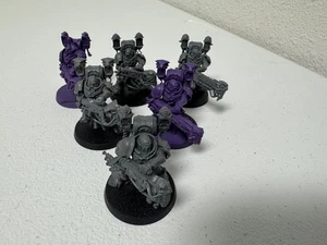 Warhammer 40K Chaos Emperor's Children Noise Marines x6 good cond 111025 A - Picture 1 of 4