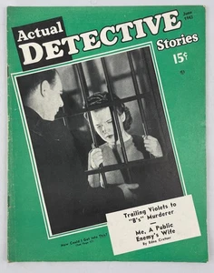Actual Detective Stories Magazine, June 1943, Vintage True Crime Stories, Pulp - Imagen 1 de 5