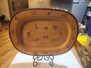 MONTANA LIFESTYLES Silversmiths Branded 15" Large Oval Platter Serving Plate EUC - Picture 1 of 7