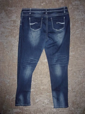 ALMOST FAMOUS DISTRESSED STRAIGHT DENIM JEANS PLUS SIZE 20 - Image 1 of 4